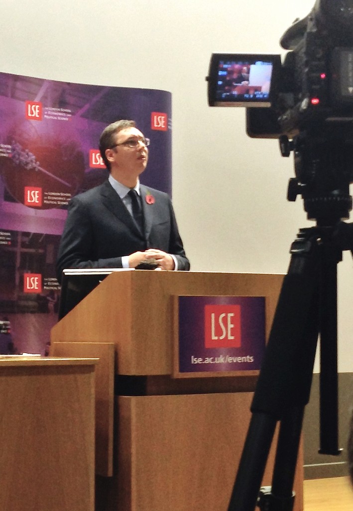 Aleksandar Vucic LSE London scandal